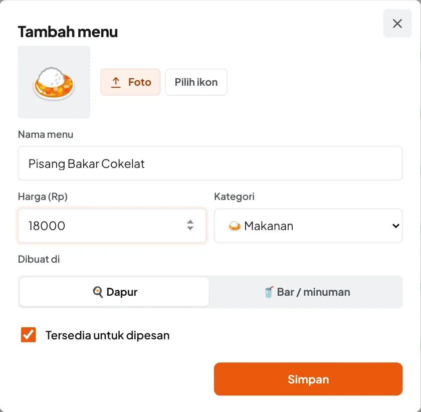 Form menu